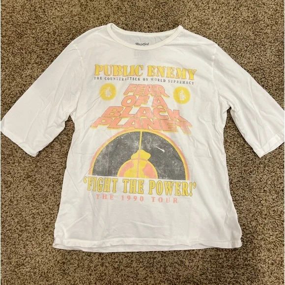 Recycled Karma t-shirt Public Enemy 1990 Tour - Picture 1 of 9